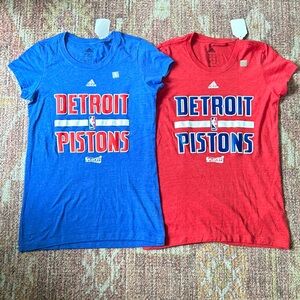 NWT, Women’s Small, 2 Detroit Pistons tees